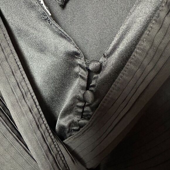 2/$30 Zara Sleeveless Bodysuit Small Tuxedo Style Black Tie Party Wedding Classy - Picture 7 of 12